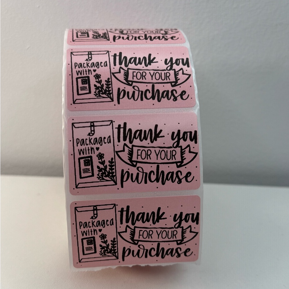 Packaged with Love Stickers,Cute Love Business Stickers 8 COLORS TO CHOOSE FROM - Picture 9 of 9